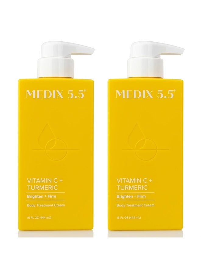 Medix 5.5 Vitamin C Cream Face Lotion & Body Lotion Moisturizer | Anti Aging Skin Care Firming & Brightening Cream Diminishes The Look Of Uneven Skin Tone, Age Spots, & Sun Damaged Dry Skin, (2-Pack) - Image 1