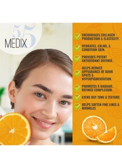 Medix 5.5 Vitamin C Cream Face Lotion & Body Lotion Moisturizer | Anti Aging Skin Care Firming & Brightening Cream Diminishes The Look Of Uneven Skin Tone, Age Spots, & Sun Damaged Dry Skin, (2-Pack)  - Image 3