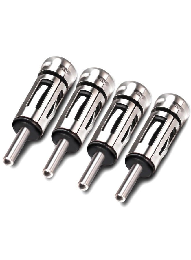 TUOLNK 4 Pcs DIN Male to ISO Female Radio Aerial Antenna Adapter Universal Car Stereo Adapter ISO Connector to DIN Connector for Car Audio Radio - Image 1