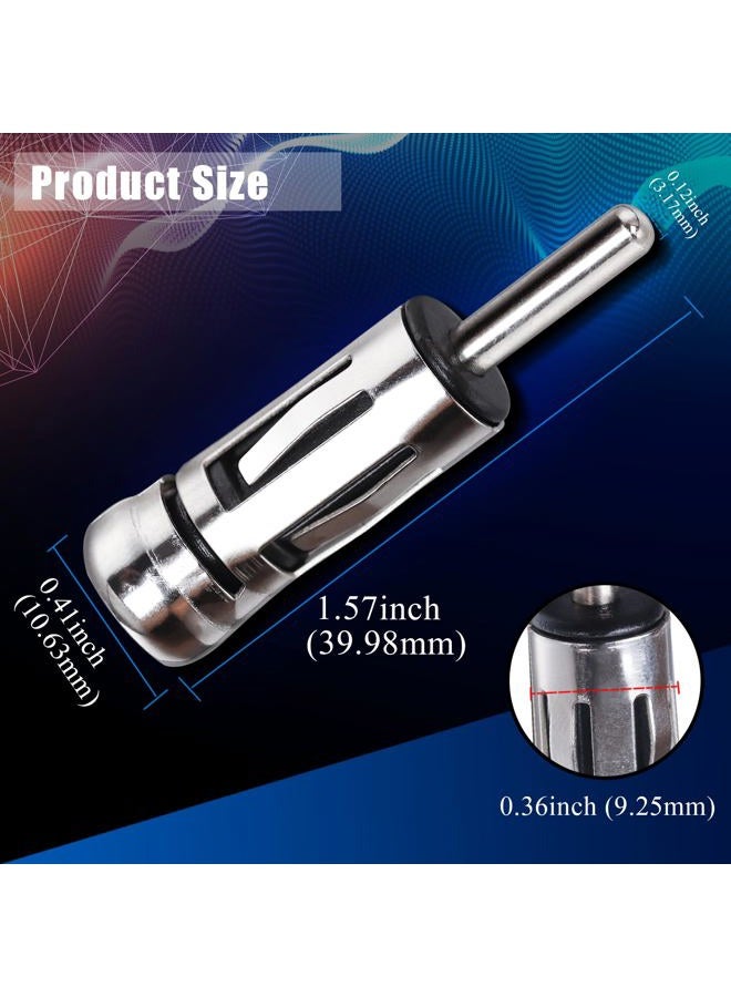 TUOLNK 4 Pcs DIN Male to ISO Female Radio Aerial Antenna Adapter Universal Car Stereo Adapter ISO Connector to DIN Connector for Car Audio Radio - Image 2