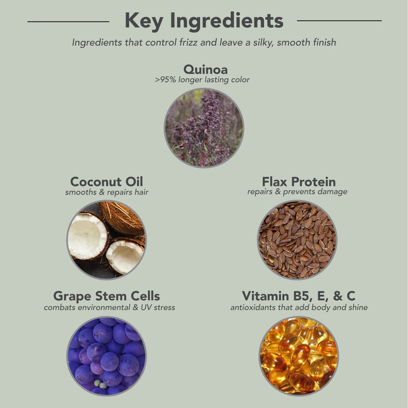 FRAMESI Color Lover Smooth Shine Conditioner, 16.9 fl oz, Sulfate Free Conditioner with Coconut Oil and Quinoa, Color Treated Hair - Image 4