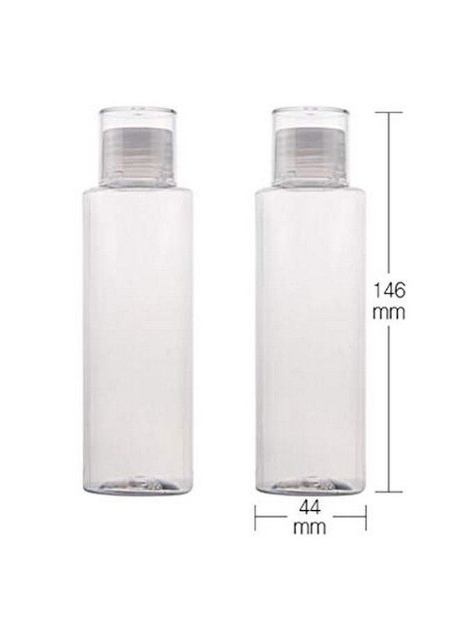 ericotry 3Pcs 150Ml/ 5Oz Empty Clear Refillable Plastic Toner Lotion Bottle Jar Container With Orifice Reducer And Screw Lid For Makeup Liquids Toiletry Cosmetic Containers  - Image 5
