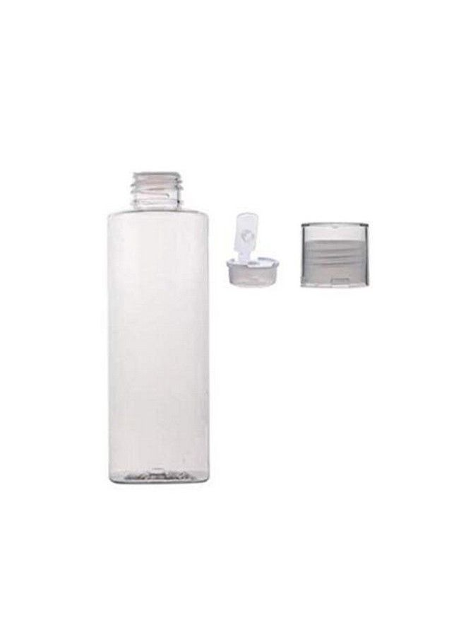 ericotry 3Pcs 150Ml/ 5Oz Empty Clear Refillable Plastic Toner Lotion Bottle Jar Container With Orifice Reducer And Screw Lid For Makeup Liquids Toiletry Cosmetic Containers  - Image 3