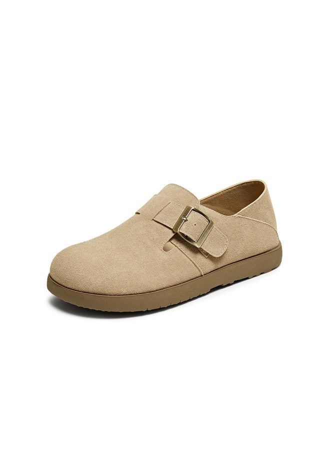 Basto 25 Autumn Vintage Birkenstock Flat Round Toe Women's Loafers D3097ca5 Apricot 35 - Image 1