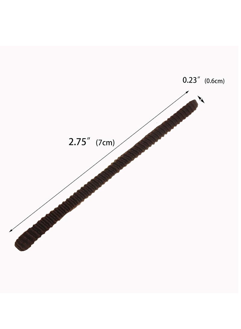 Lelet 100pcs Small Hair Ties Band for Thick and Curly Hair Ponytail Holders Soft & Seamless Baby Hair Ties, Hair Elastic Band for Women or Baby Girls With Box- Black/White - Image 3