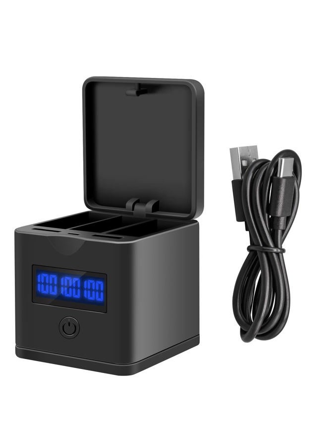 Suptig Battery Charger Compatible for GoPro Enduro Battery, Hero 12, Hero 11, Hero 10, Hero 9 Battery, 3-Channel Battery Charger Station for Gopro Hero 12/11/10/9 - Image 1