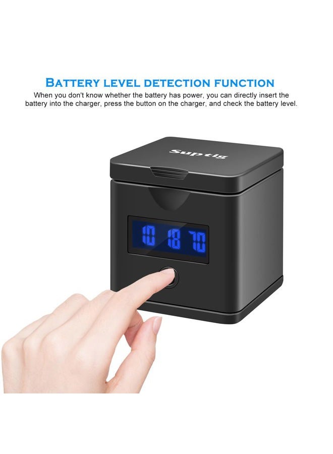 Suptig Battery Charger Compatible for GoPro Enduro Battery, Hero 12, Hero 11, Hero 10, Hero 9 Battery, 3-Channel Battery Charger Station for Gopro Hero 12/11/10/9 - Image 4