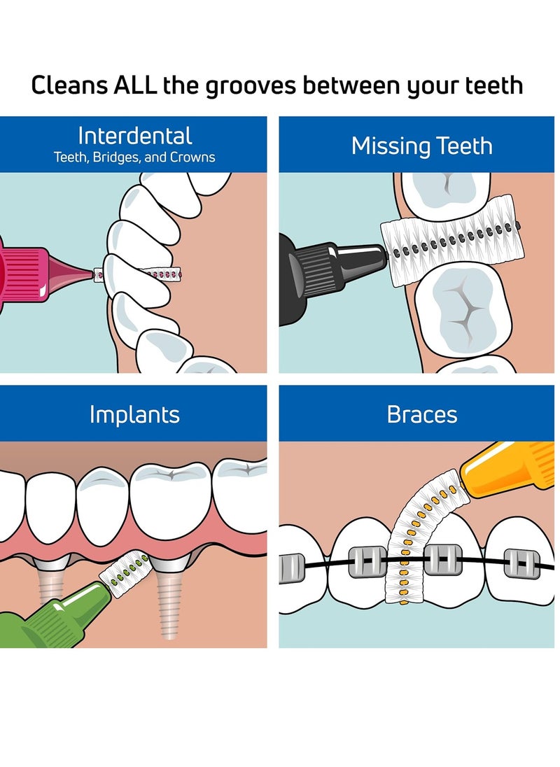 Tepe - TEPE Interdental Brush Original, Soft Dental Brush for Teeth Cleaning, Mixed Pack - Image 1