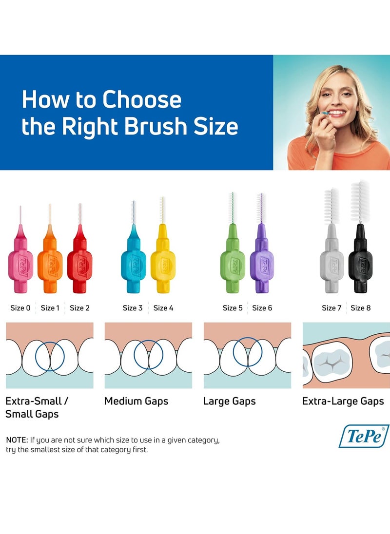 Tepe - TEPE Interdental Brush Original, Soft Dental Brush for Teeth Cleaning, Mixed Pack - Image 1