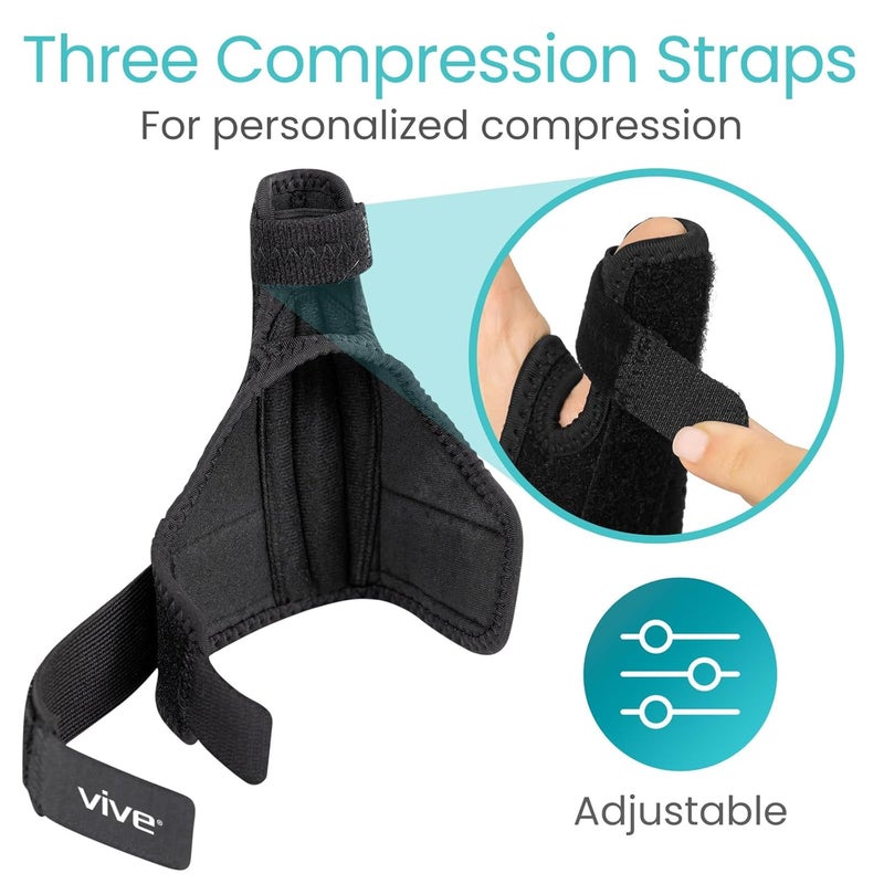 Vive Thumb Brace  Wrist Stabilizer Fits Left and Right  Thumb Spica Splint for Arthritis Tendonitis and De Quervains  Support Wrap for Men and Women  Pain Relief for Carpal Tunnel and Sprains - Image 4