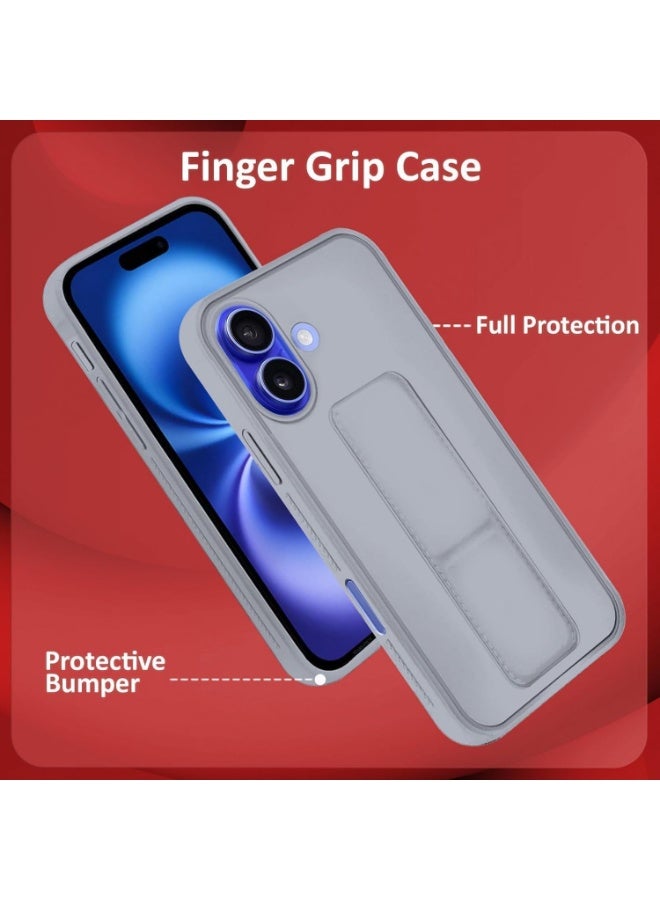 Denx Samsung Galaxy A07 Case with Kickstand and Magnetic Holder, Premium Vertical Strap and Grip with Silicone Holder, multiple viewing positions for Samsung Galaxy A07 (Dark Gray) - Image 4