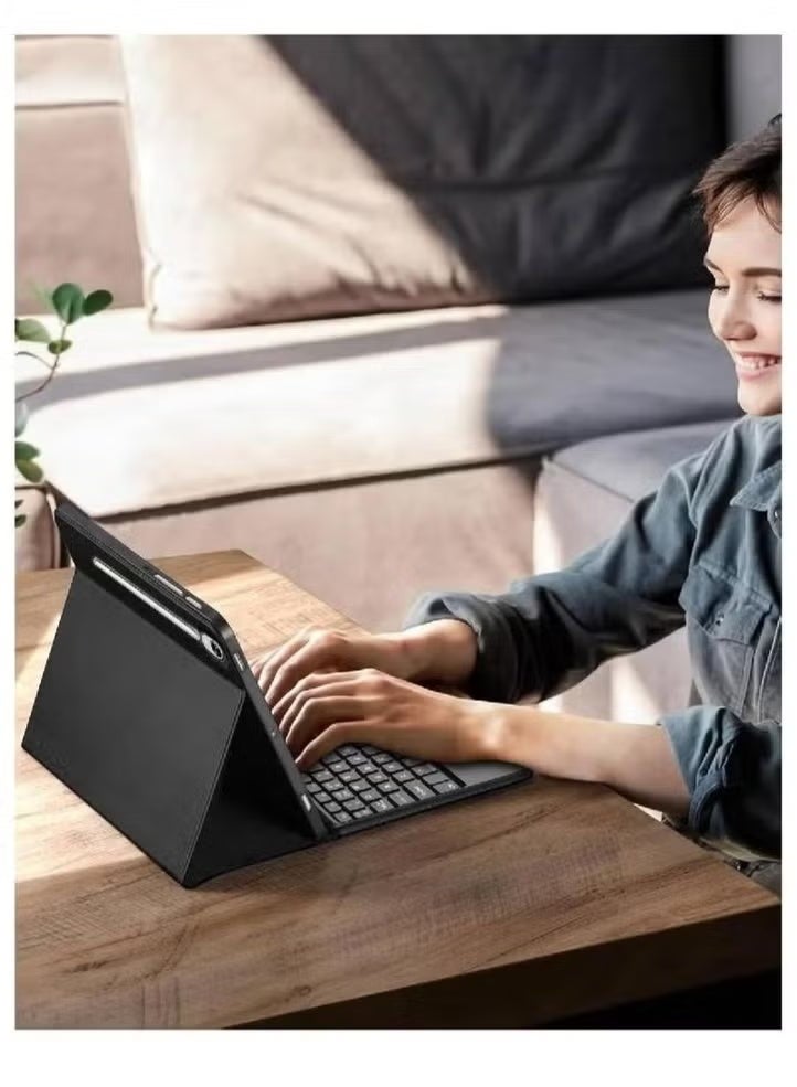 GENNEXT Trackpad Keyboard for Samsung Galaxy Tab S10 FE Plus 2025 13.1 inch, Case for Samsung Galaxy Tab S10 FE Plus/S10 FE+, Magnetic Detachable Bluetooth Touchpad Keyboard Cover, Black - Image 2