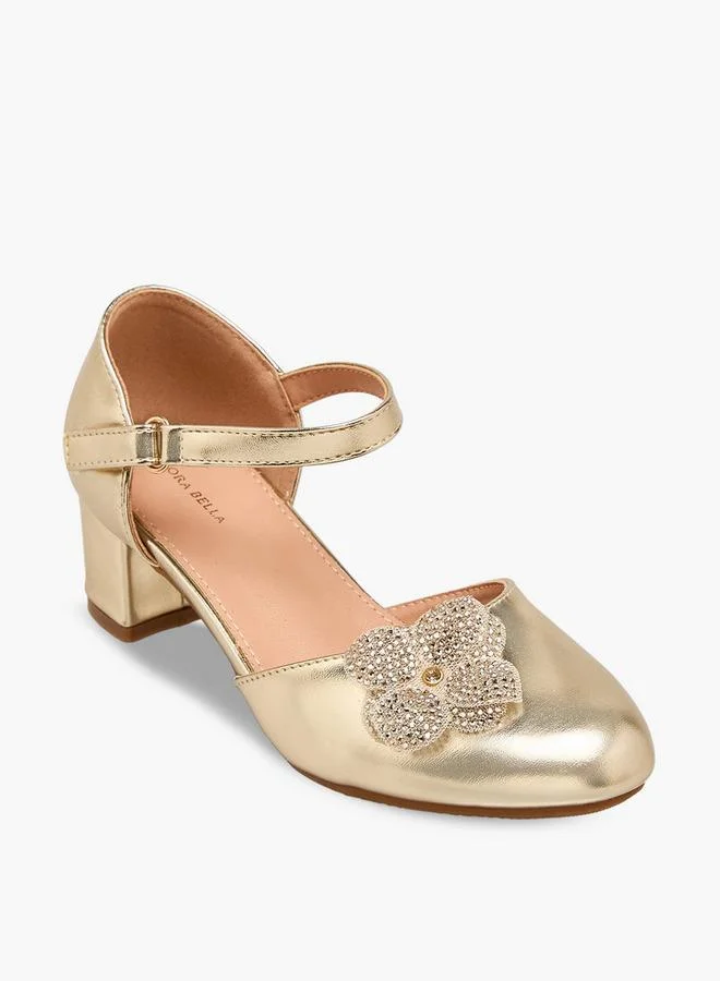 فلورا بيلا من شو إكسبرس Girls Block Heel Shoes