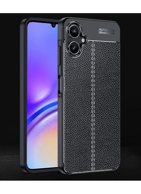 جراب حمايه سيليكون تصميم2 مقاوم للصدمات حمايه للكاميرا متوافق مع Samsung Galaxy A06 (اسود)