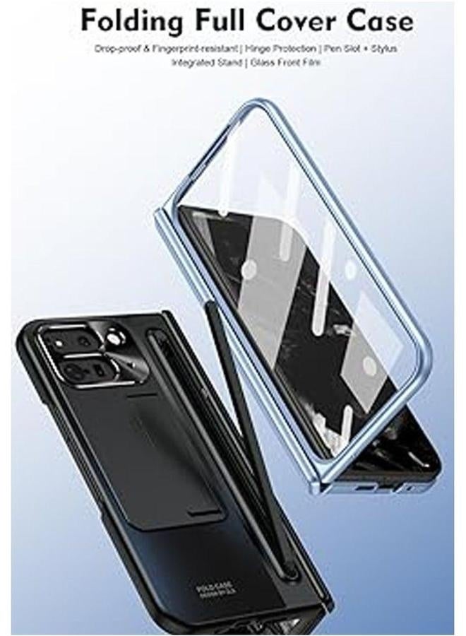 Case for Google Pixel 9 Pro Fold (2024),Ultra-Thin Anti-Fall Shockproof Phone Case,Integrated Shell and Film Protective Cover with Pen  Slot Kickstand - Image 2