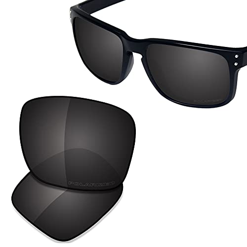 SAUCER Premium Replacement Lenses for Oakley Holbrook OO9102 | UV400 Protection, Anti-Scratch, Precise Fit & Enhanced Clarity Sunglasses High Definition - Carbon Black Polarized - Image 2