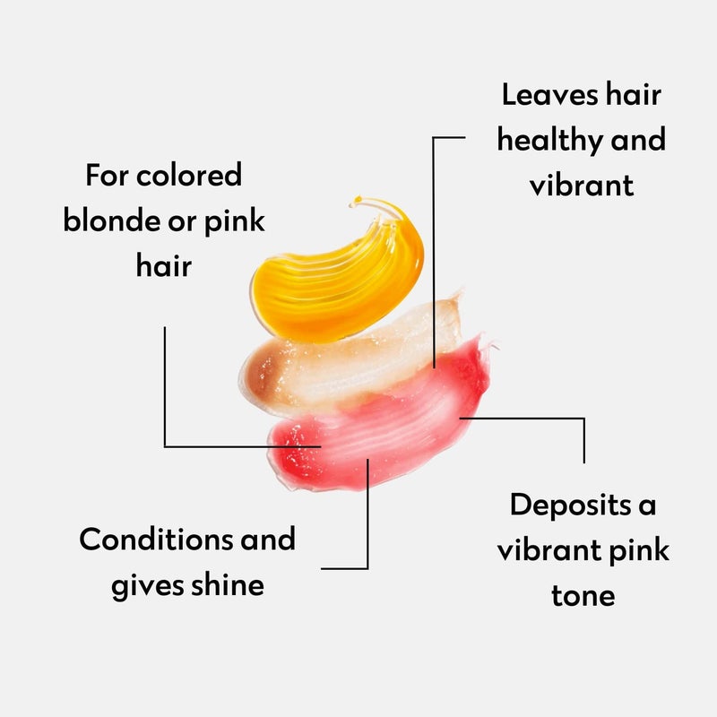 Four Reasons Color Mask - Rose Pink - (27 Colors) Toning Treatment, Color Depositing Conditioner, Tone & Enhance Color-Treated Hair - Semi Permanent Hair Dye, Vegan and Cruelty-Free, 6.76 fl oz - Image 4