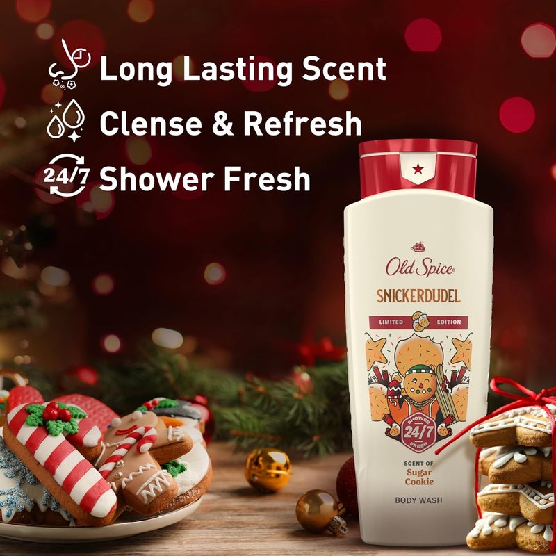 Old Spice غسول الجسم أولد سبايس للرجال هوليدودز إصدار العطلات 247 انتعاش العطلات رائحة دائمة ورغوة غنية 16 أونصة - Image 2