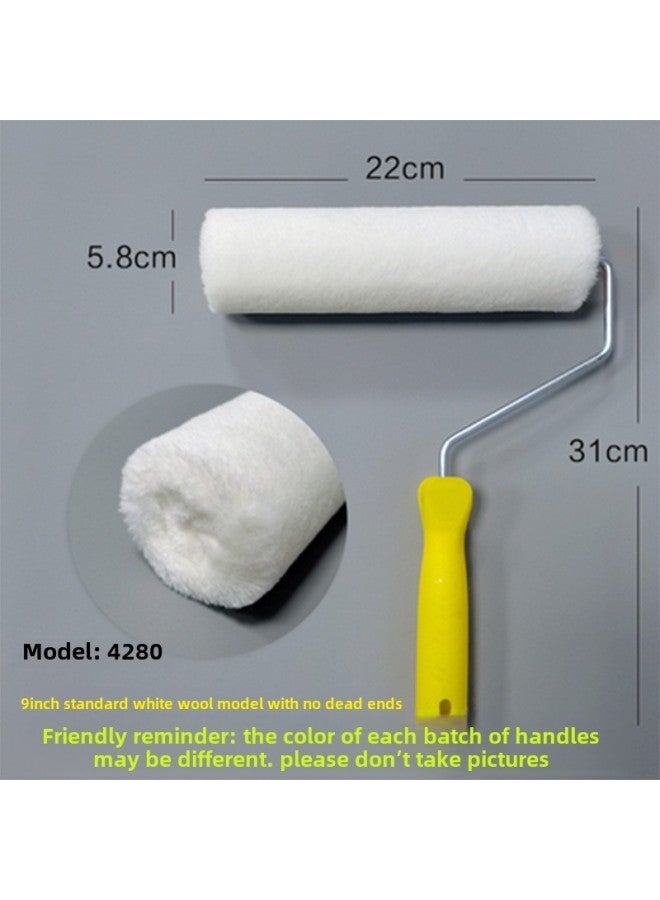 Roller Brush 9 Inch Latex Paint Paint 4 Inch 6 Inch High Quality Short Medium Long Wool Roller Outlet-Specifications:9 Inch Cotton Thread Roller Brush Without Dead Angle  - Image 5