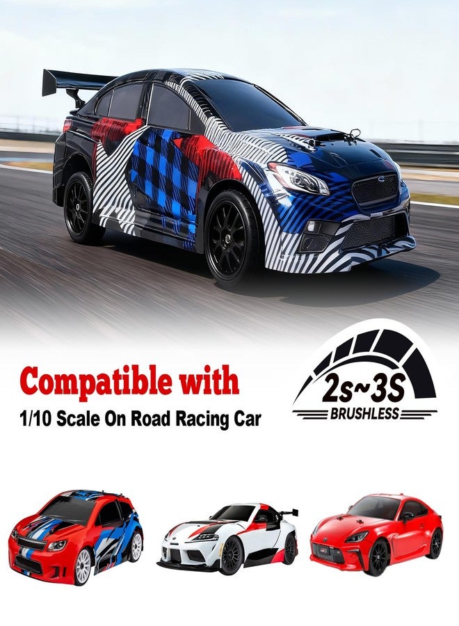 Hobbypark 4-Pack RC Tires & Wheel Rims 12mm Hex Hub Y Shape w/Foam Inserts for 1/10 Remote Control Car On Road Touring - Image 5