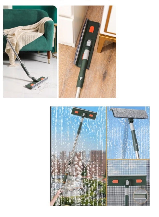 ميكسد ثلاثة في واحد نافذة فرشاة تنظيف المنزل عدة ، مع 2 قطعة من القماش ماصة ستوكات ومسح - Image 2