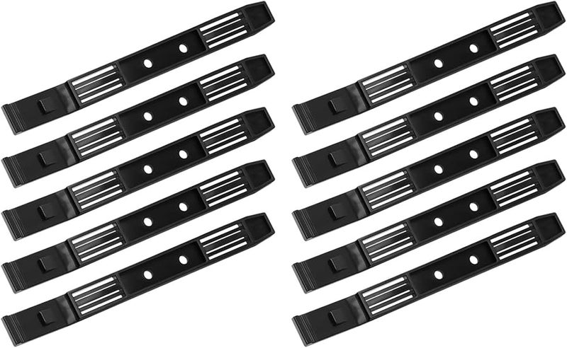 5 أزواج من قضبان محرك الأقراص الصلبة البلاستيكية السوداء 3.5 إلى 5.25 بوصة حامل محرك منزلق - Image 2