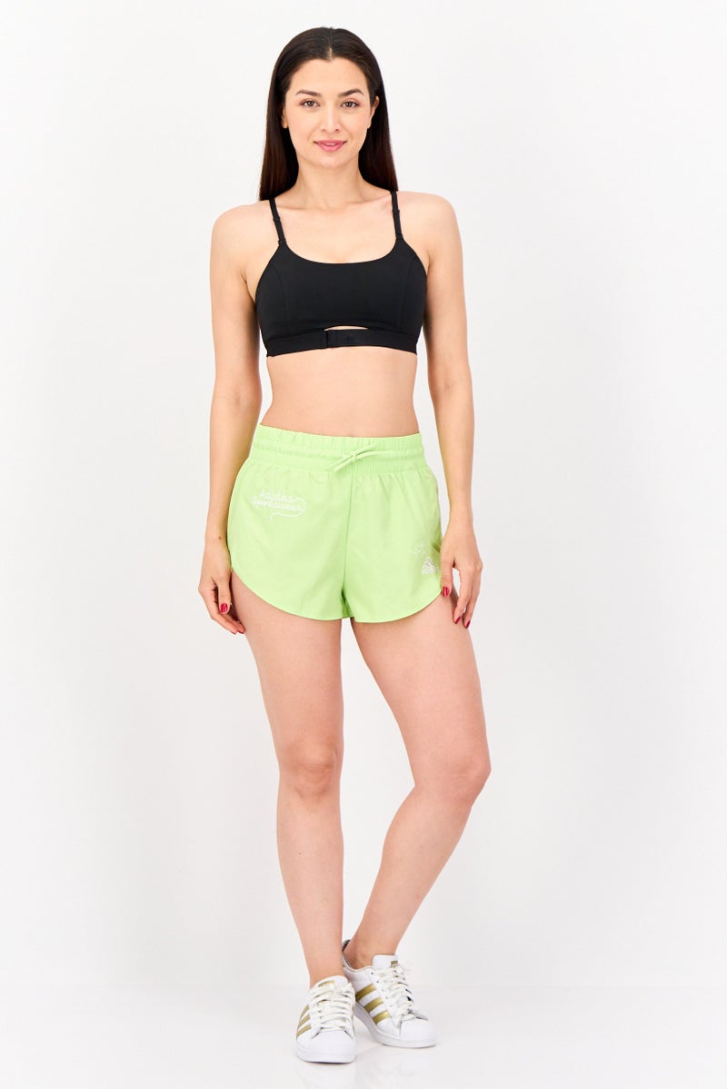 Adidas Women Brand Logo Padded Sports Bras, Black - Image 4