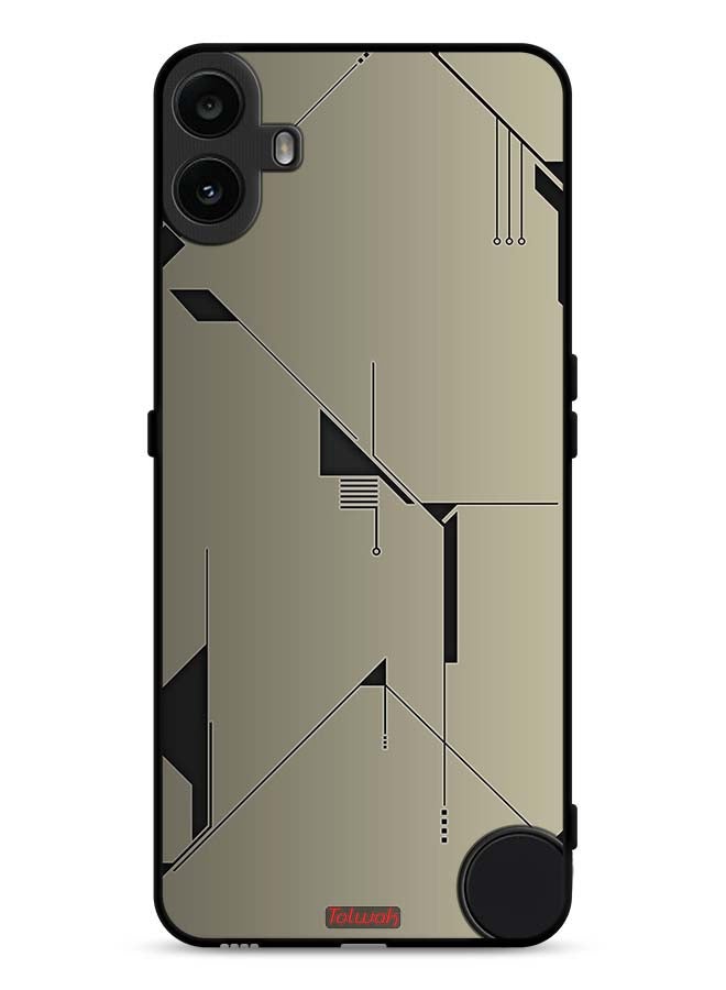 Tolwak غطاء حماية هاتف Nothing CMF 1 - فن رقمي تجريدي بسيط - Image 1