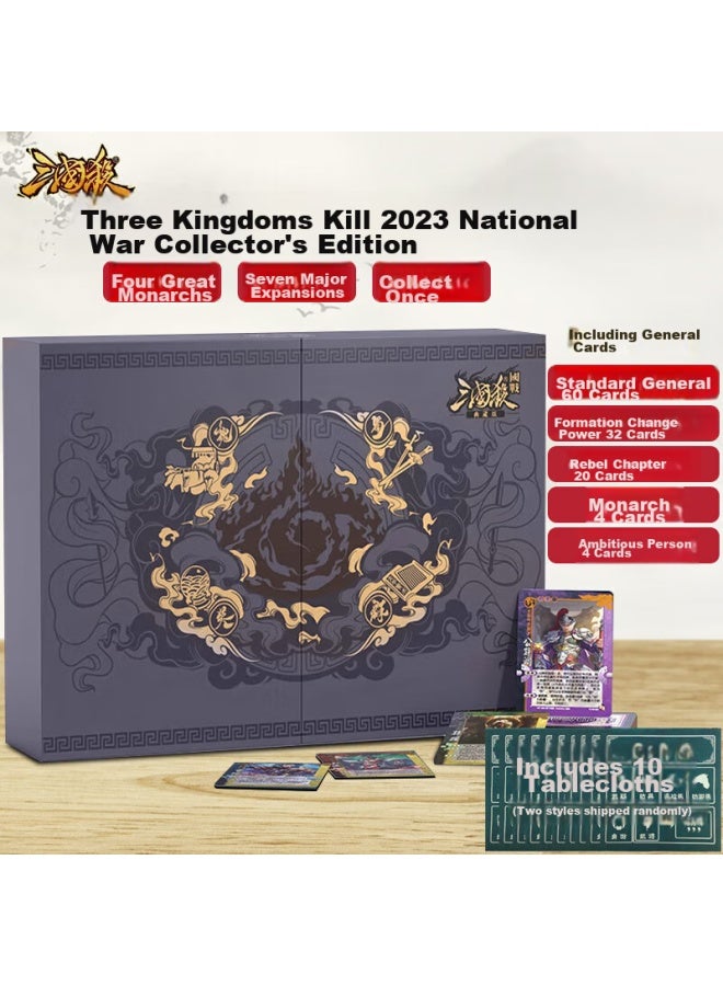 Three Kingdoms Kill Sanguosha Board Game, Guozhan Classic Collection Complete Set Of Cards, Full Set Of Generals Expansion Collection, Sanguosha Cards S0100 + 10 Table Mats - Image 1