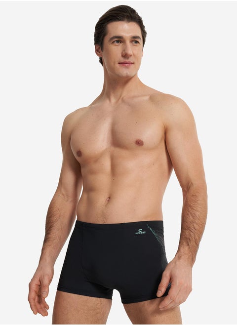 Joss Men's Swimming Trunks-Shorts Black – Recycled Polyamide, Aquaforce Fabric with Lycra XtraLife, Chlorine & Seawater Resistant, Adjustable Fit