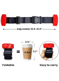 MOXO Car Seat Belt Adjuster for Kids Universal Car Seat Strap Belt Clip Anticollision Retainer for Shoulder and Neck Protection Travel Driving Protection for Baby Girl Women Red  - Image 3