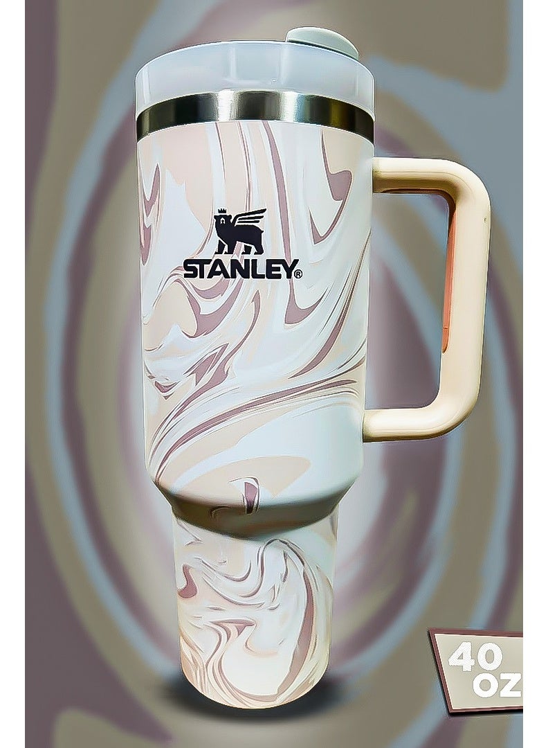 Stanley 40oz Tumbler – Stainless Steel Travel Mug with Reusable Straw | Leakproof FlowState Lid & Double-Wall Insulation | Keeps Drinks Hot for 16 Hours & Cold for 24 Hours | BPA-Free, Eco-Friendly & Dishwasher Safe | Slim Car Cup Holder Fit with Ergonomic Handle for Office, Travel & Outdoor Use - Image 1