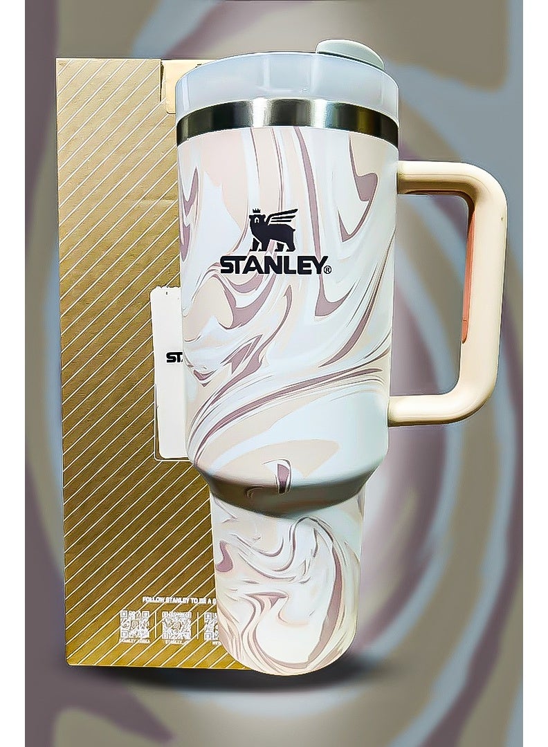 Stanley 40oz Tumbler – Stainless Steel Travel Mug with Reusable Straw | Leakproof FlowState Lid & Double-Wall Insulation | Keeps Drinks Hot for 16 Hours & Cold for 24 Hours | BPA-Free, Eco-Friendly & Dishwasher Safe | Slim Car Cup Holder Fit with Ergonomic Handle for Office, Travel & Outdoor Use - Image 4