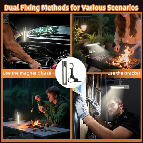 OHIFAST Barbecue Grill Light Designed for Blackstone & Weber Grill, Blackstone Griddle Accessories, Rechargeable LED Light for Outdoor, Grilling Accessories, Smoker BBQ Grilling Gift for Men Dad Him - Image 4