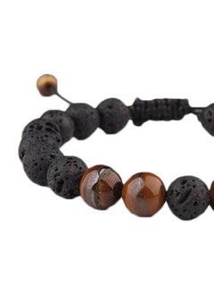 Beauenty Lava Stone Beaded Charm Bracelet  - Image 3