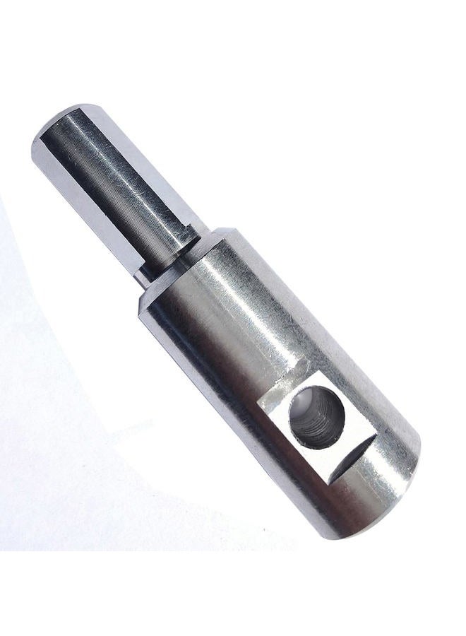 304 Stainless Steel Ice Auger Drill Adapter Fits Drill Chuck: 1/2" Plus and 1/4" Hole for 1/4"-20 Wing Bolts & Locking Screws - Image 1