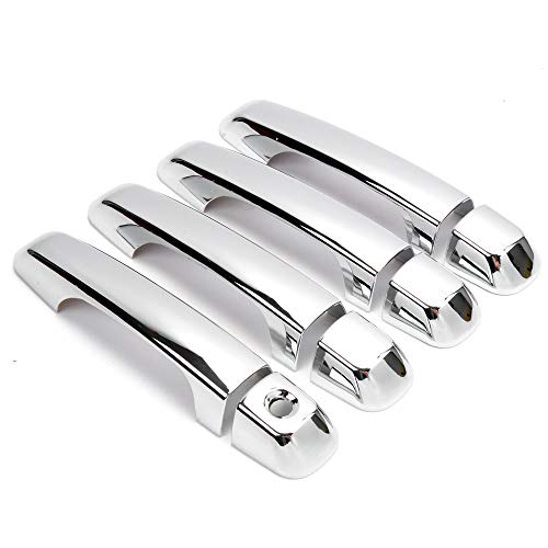 Dreamseek Door Handle Cover for Toyota Land Cruiser Prado J150 J200 LC200 Lexus GX460 2010-2022 Molding Chrome Exterior Trim Decoration Protector Cap w/o Smart Keyhole - Image 2
