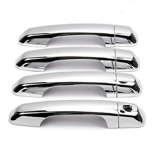 Dreamseek Door Handle Cover for Toyota Land Cruiser Prado J150 J200 LC200 Lexus GX460 2010-2022 Molding Chrome Exterior Trim Decoration Protector Cap w/o Smart Keyhole - Image 1