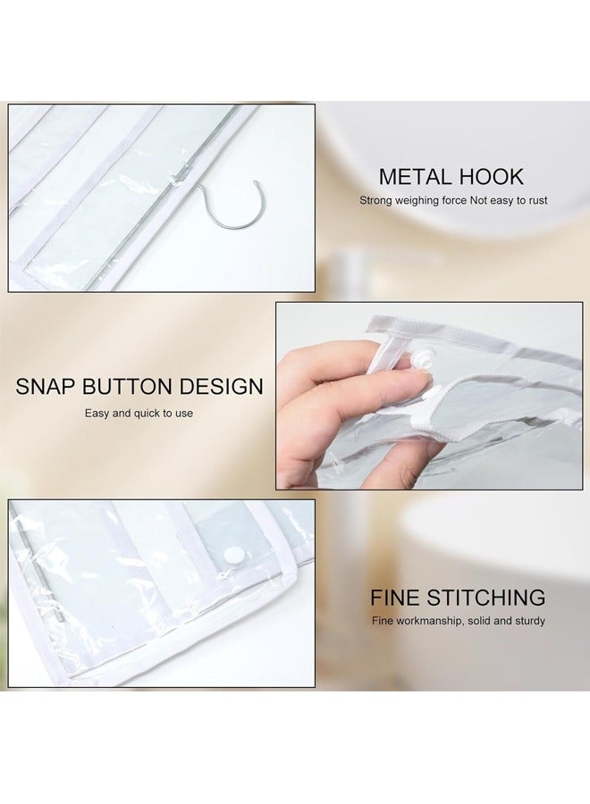 Bathroom Waterproof Hanging Bag, PVC Toiletries Storage Bag, Large Capacity Towel Clothes Organizer Bag, Shower Bag, Clear Bathroom Wash Bag for Home, Travel - Image 4