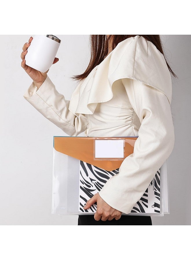 Mr. Pen - Plastic Envelopes, 10 Pack, A4, Letter Size, Colorful Flaps, Plastic File Folder With Label Pocket, Plastic Envelopes With Snap Closure, Plastic File Folders, Plastic Envelopes For Documents - Image 4