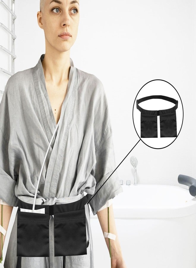 Abvsdu 2 Pcs Drain Holder After Tummy Tuck, Adjustable Mastectomy Drain Holder Drainage Pouch with Shower Bag Masectomy Surgery Recovery for Breast Mastectomy Breast Reduction Augmentation Supplies - Image 5