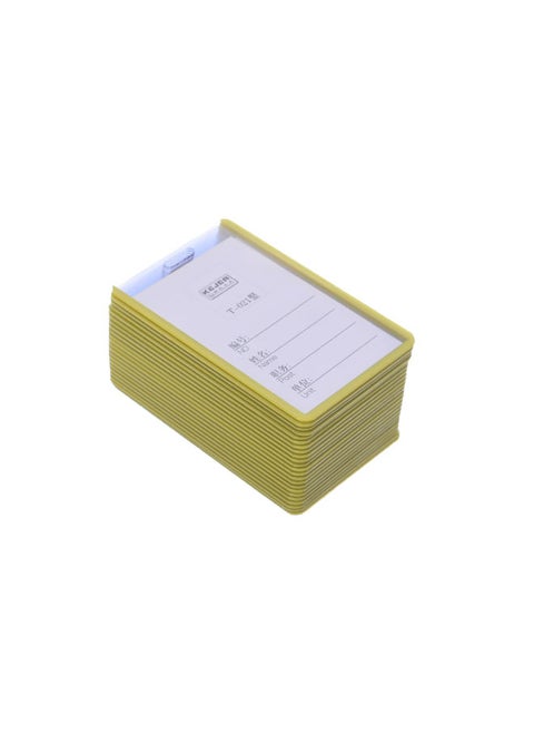 Elmaayergy H505-1T-021H-V/D-38 Plastic Name Tag Cards Set With Durable Material, Suitable For School And Home