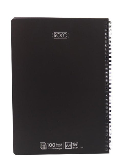 دفتر للكتابة للرياضيات بتسطير مربعات مقاس A4 من 100 ورقة