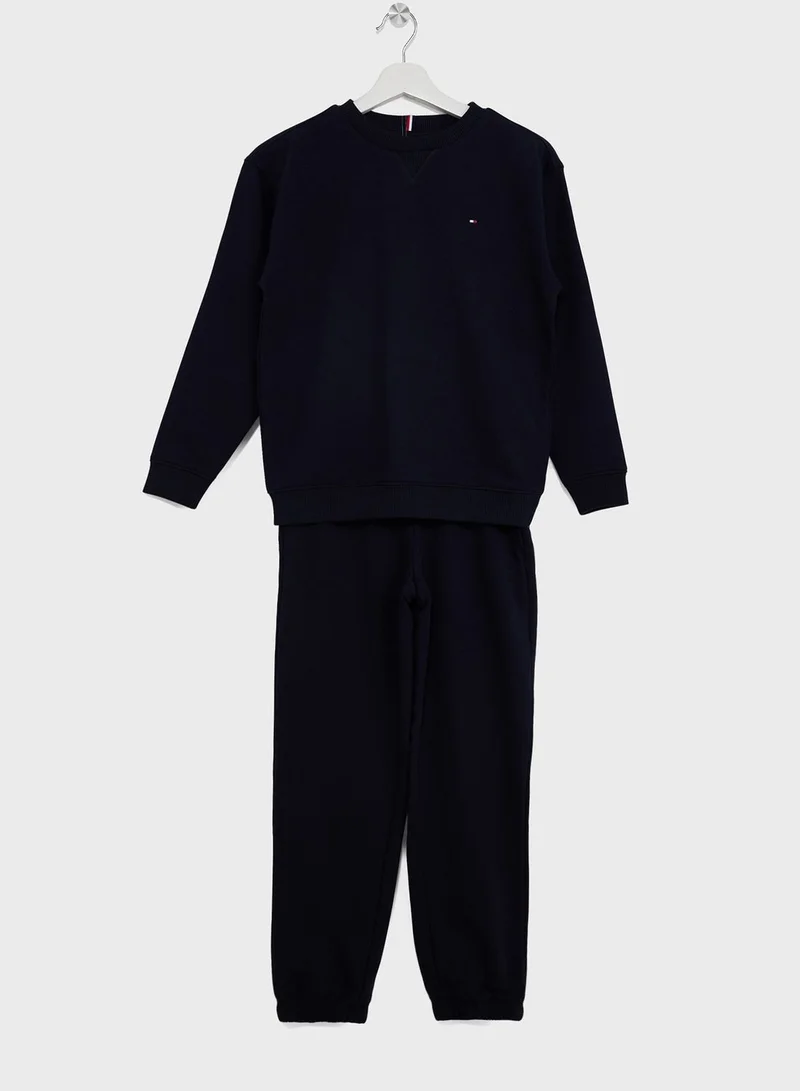 TOMMY HILFIGER Youth Essential Sweatshirt & Sweatpants Set