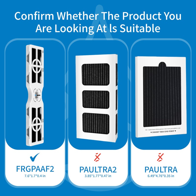 Yatker FPPWFU01 Water Filter Replacement for Frigidaire FPPWFU01 Water Filter, Compatible with PurePour PWF-1,EPPWF01 PureAdvantage PWF-1 and PureAir AF-2 FRGPAAF2 Air Filter Comboï¼ˆ3+3ï¼‰ - Image 2
