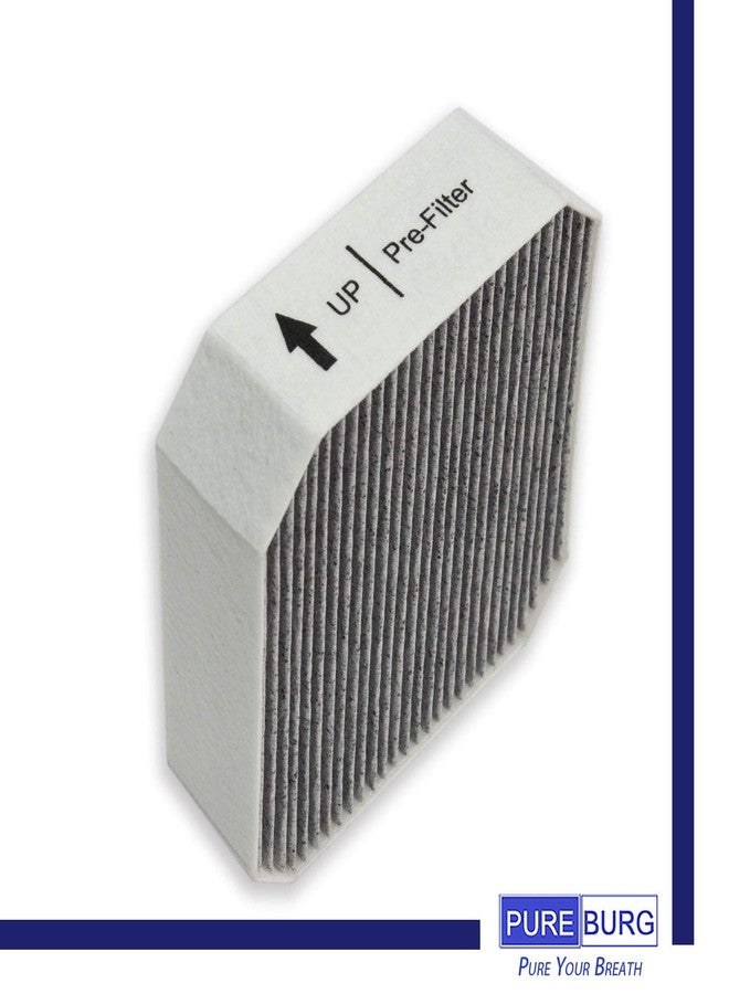 PUREBURG فلتر هيبا بديل من بيوربيرج، متوافق مع جهاز تنقية الهواء موليكول، عالي الكفاءة، كربون نشط، 2 في 1، لتنقية الهواء من الغبار والمركبات العضوية المتطايرة، عبوة من قطعتين - Image 4