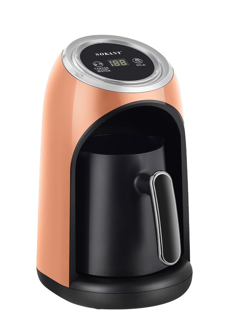 sokany Sokany SK-04034 Electric Coffee Maker - Stylish and modern design with digital display, 600ml capacity, 600W power, prepares coffee and milk with one touch. Two functions in one device: prepare coffee and heat milk. High safety with automatic shut-off feature after boiling. - Image 2