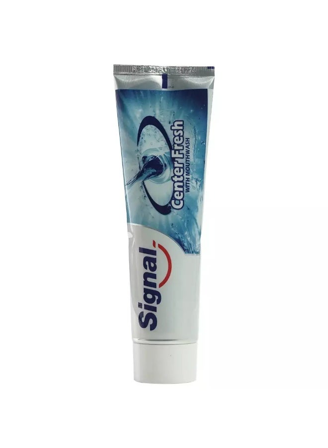 Signal Center Fresh with Blue Gel Mouthwash Toothpaste- 100ml - Image 3