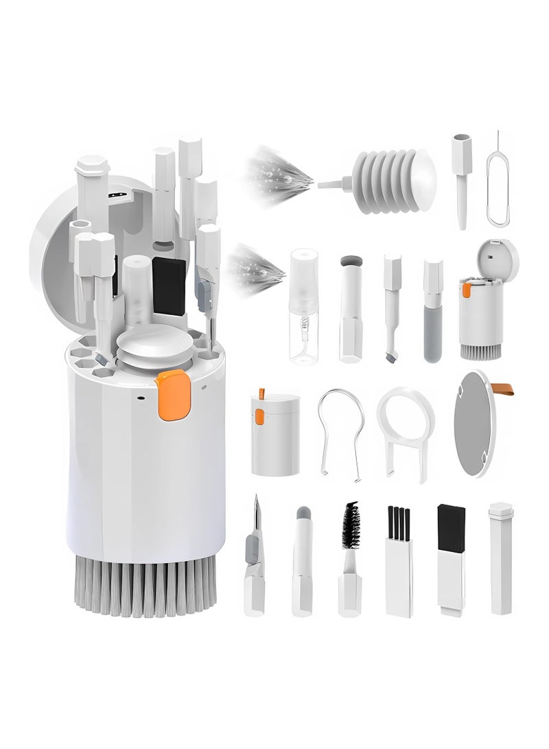 20 in 1 Cleaner Kit for Laptop Screen Keyboard iPhone Airpods Multi-Tool Electronic Cleaning Kit with Blower & Screens Cleaners Spray Portable Storage Design - Image 1