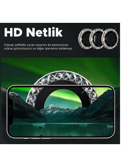 Arazon Apple iPhone 13/13 Mini Stone Camera Lens Protector Framed Protector  - Image 4